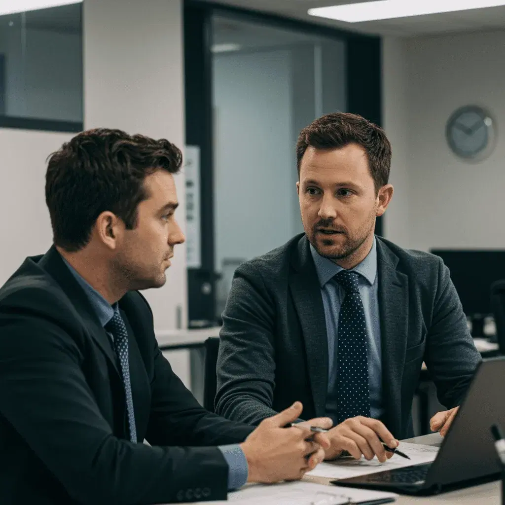 Supportive conversation illustration